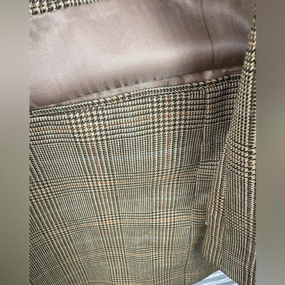 Lauren Ralph Lauren Brown Plaid Sports Coat Blazer Jacket 43 Reg NWT - Picture 5 of 11